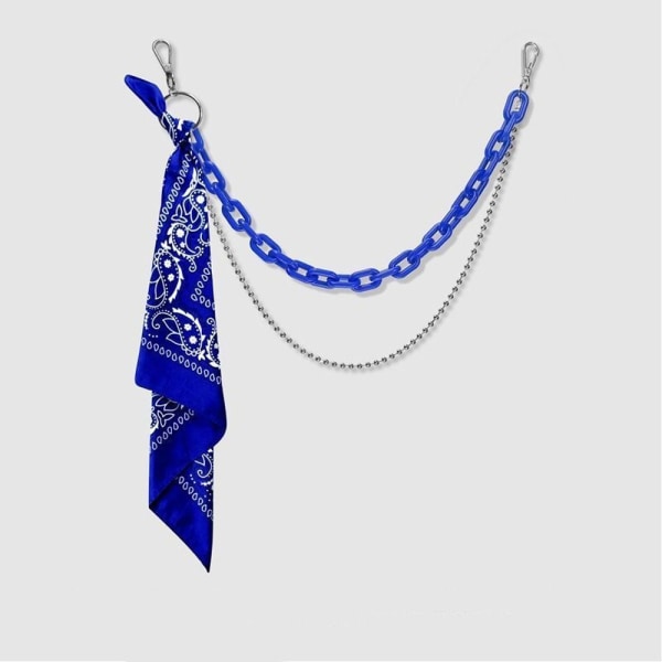 Housut Ketju Metal Waist Chain SININEN Blue