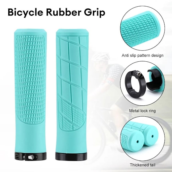 1 par mountainbike handgrepp cykelstyre handtag GRÖN Green