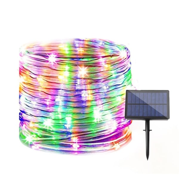 Solar Rope Light 39FT 100LEDs MULTICOLOR 23FT 23FT Multicolor 23FT-23FT