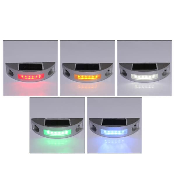 Solar Road Stud Light Trafikmarkeringsljus GUL BLINKAR Yellow flashing
