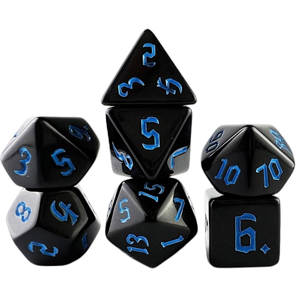 7st/ set DND-tärningar Polyedriska tärningar VIT White