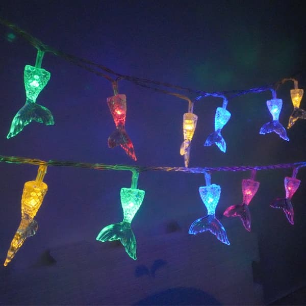 Mermaid Tail Lamp String Led Light COLOR VÄRI colour