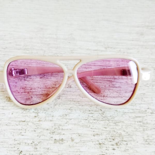 Cute Heart Frame Plush Doll Eyeglasses 2 2 2