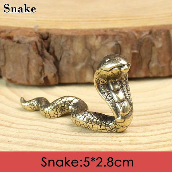 Härkä Ornamentti Veistos Kupari Miniatyyrit Figuurit SNAKE SNAKE Snake