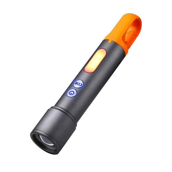 LED-taskulamppu Teleskooppizoom-taskulamppu MUSTA Black