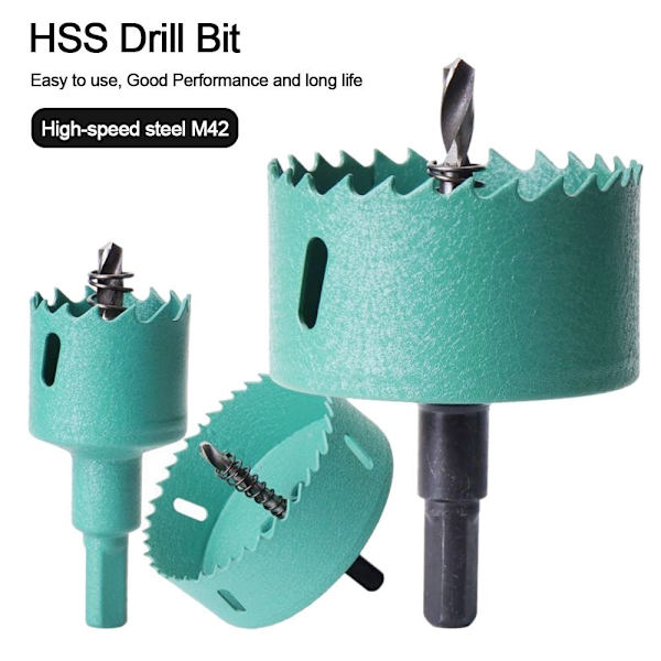HSS borekrone rustfri oplukker 40MM 40mm