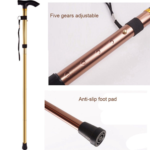 Walking Stick Hiking Trekking Poles SILVER Silver