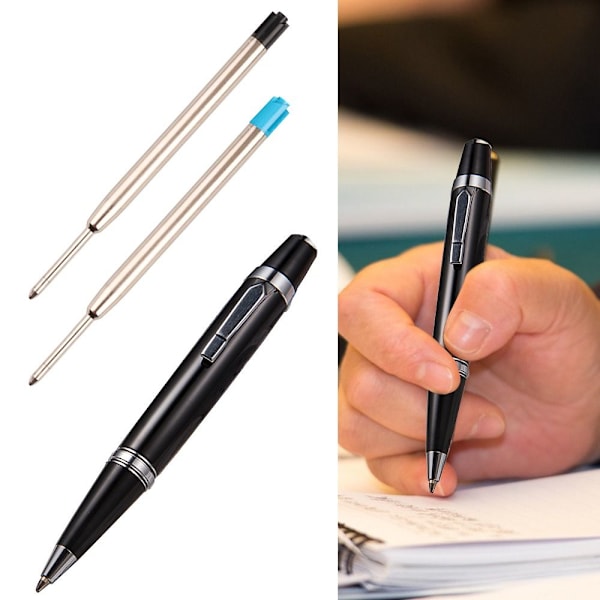 2STK Pocket Pen Kuglepen SORT PEN SORT PEN Black Pen