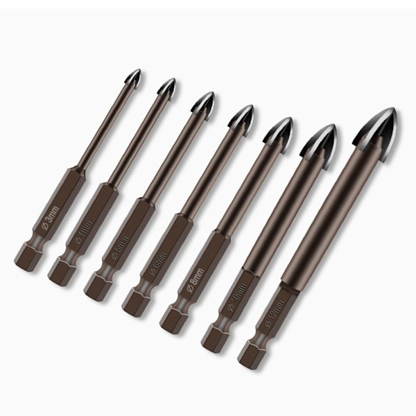 3kpl keraaminen porapora 4mm 4mm