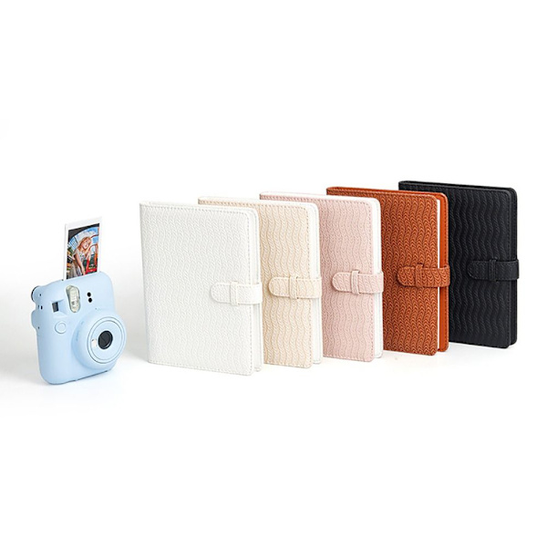 Instant Camera Photo Album 3 tums fotolagring Embossed-Brown