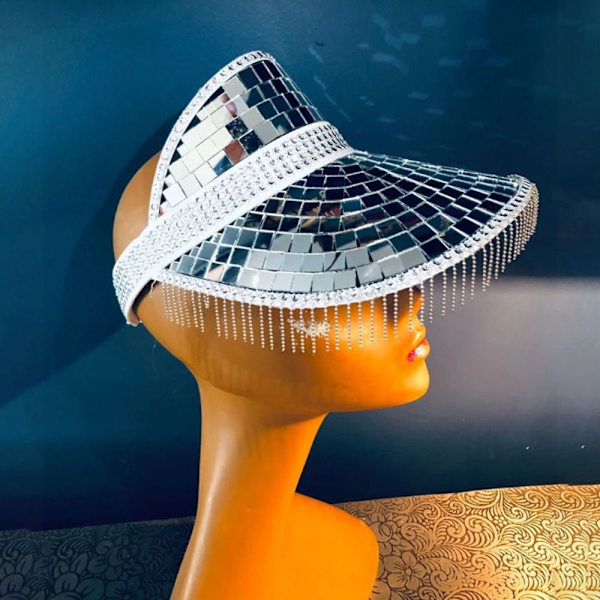 Disco Dekor Hattar Visir Kepsar SILVER silver