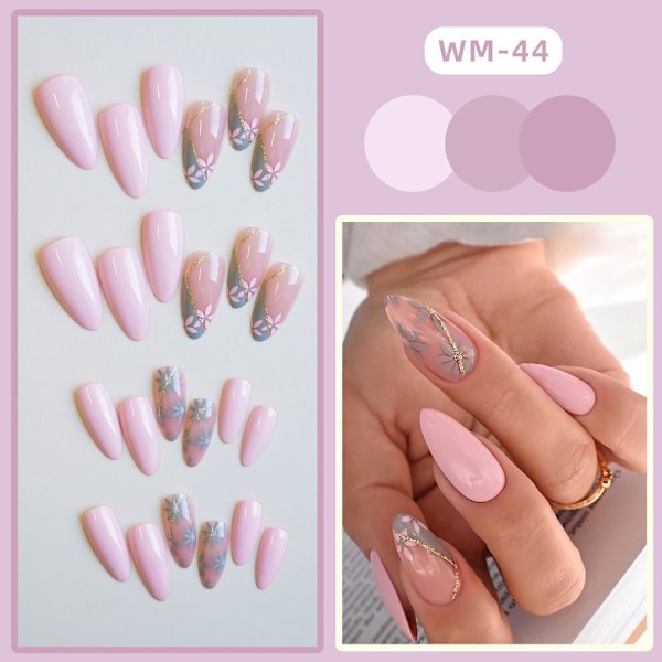Almond Fake Nails False Nail 5 5 5