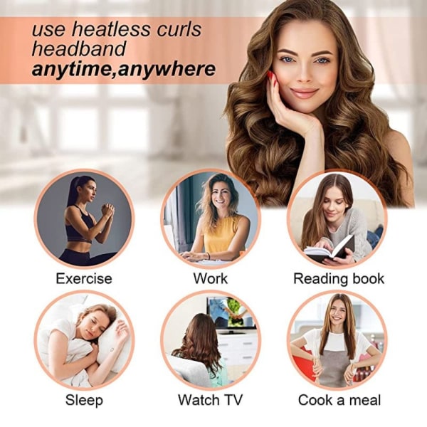 Non-Heat Curling Irons Heatless Curl Stick MULTICOLOR Multicolor