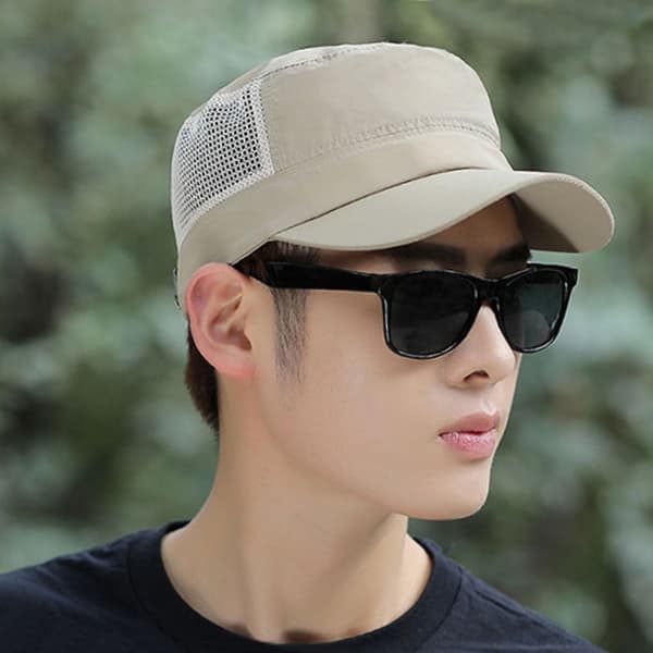 Army Hat Baseball Cap BEIGE Beige