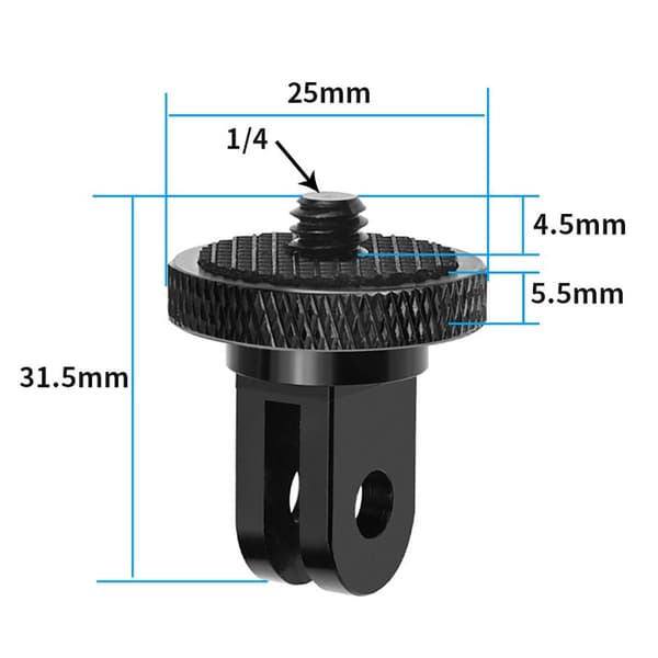 2 st Skruvkonverter Stativadapter STIL 2 STIL 2 Style 2