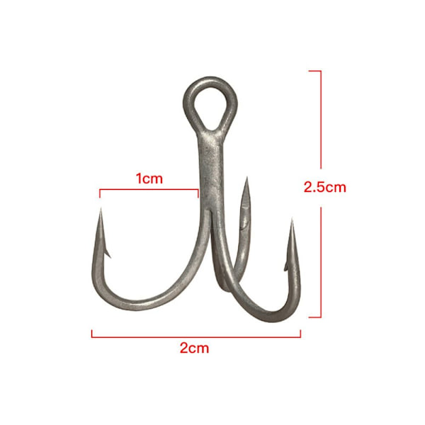 20 kpl / set Fishhooks High Carbon Steel 8 8 8