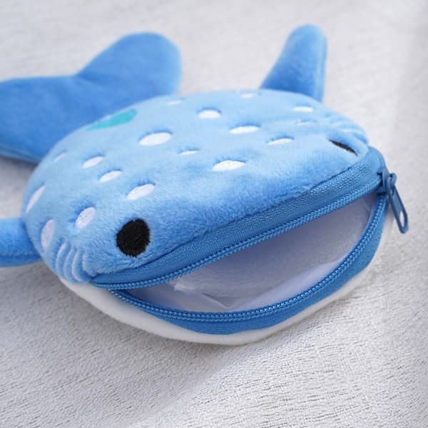 Shark Coin Purse Myntpose BLÅ Blue