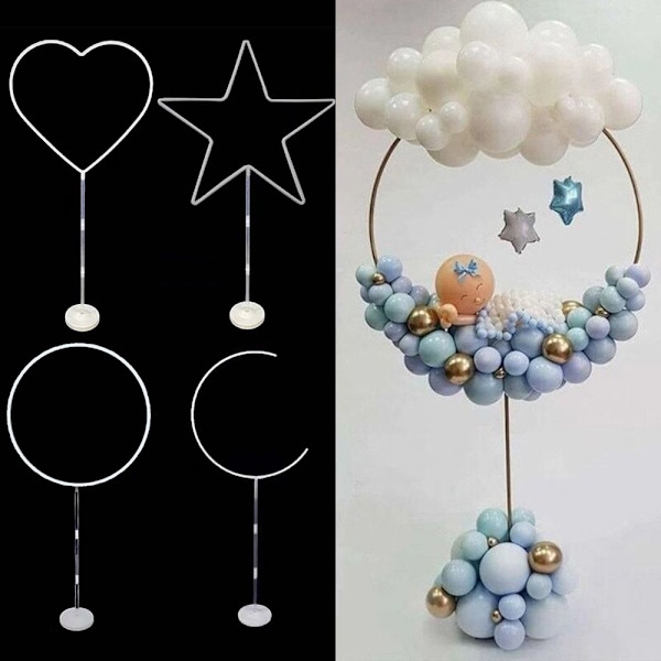 Ballonger Arch Stand Ballong Krans Ring RUND RUND round