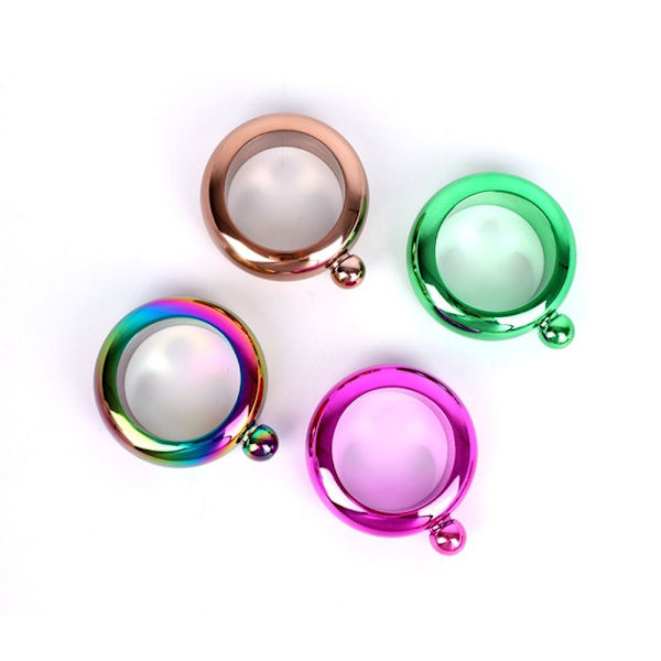 3,5 oz armbånd vinflaske armring hoftekolbe GRØN green