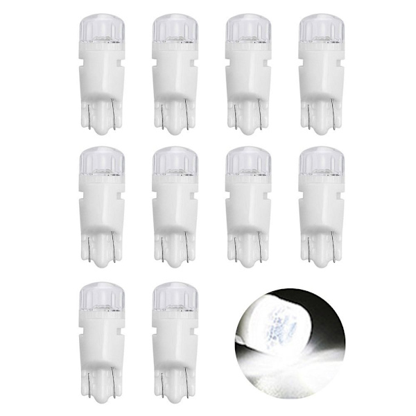 10stk LED Dashboard Lys Bil Instrument Pære GUL yellow