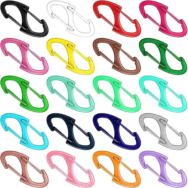 10stk Alloy Karabin Utløserspenne LYS BLÅ LIGHT BLUE