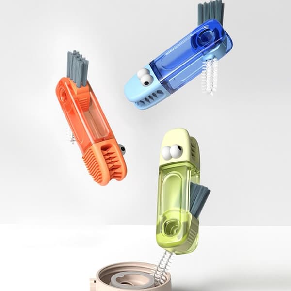 Flaskkopp Lock Brush Cleaner Tools BLÅ blue