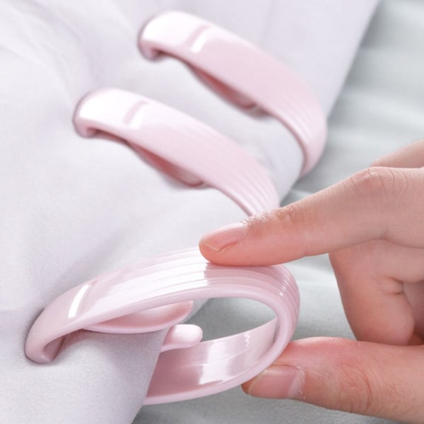 4st Lakan Quilt Clip Cover Fästklämmor ROSA pink