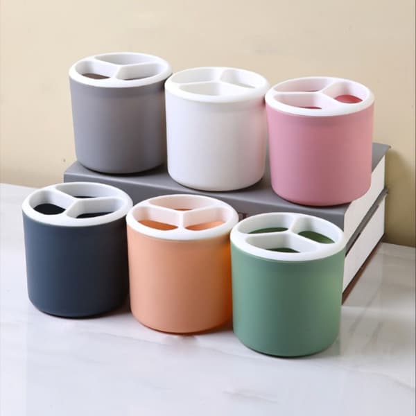 2STK Penholder Makeup Børste Holder GRÅ Grey