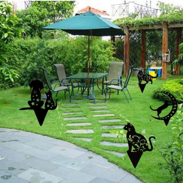 Katte Dyr Silhouette Have Ornamenter D D D