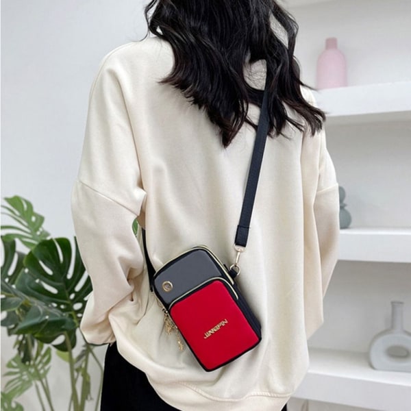 Skulder Messenger Bag Small Crossbody Tasker RØD red
