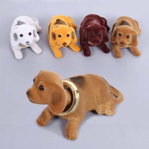 Autokoristeet Shaking Head Dog Doll RUSKEA brown