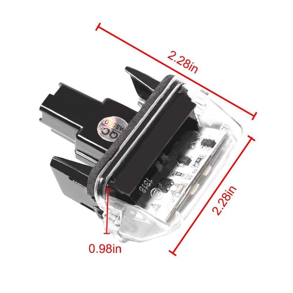 1 par LED nummerpladelys nummerpladelys STIL 3 Style 3