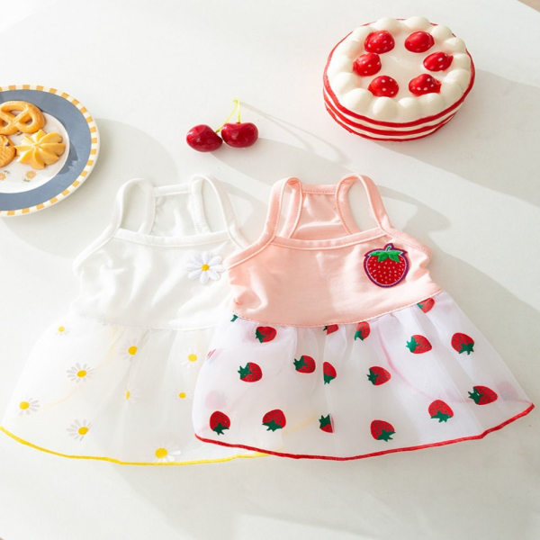 Cat Floral Dress Pet Fresh Kjol ROSA XS pink XS