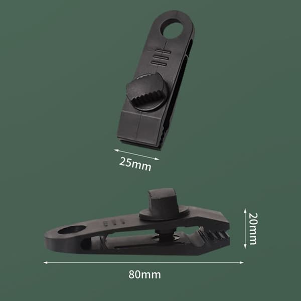 2 stk/2 sæt Tarp Clips Vindtæt Clip Hook 3 3 3
