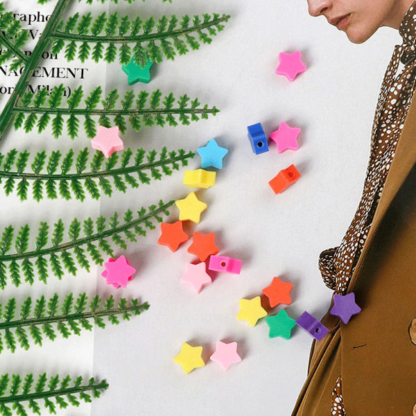150stk Star Polymer Clay Beads Star Spacer Beads Star Heishi