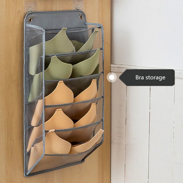 Hengende Organizer Bag Undertøy Oppbevaringsveske GRÅ TIL SOKKER grey for socks panty-for socks panty