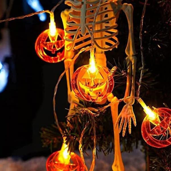 Halloween LED String Light Græskar Lampe 4 4 4