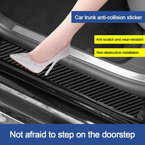 Auton takapuskurin tarra Auto Protective Pad PUNAINEN red