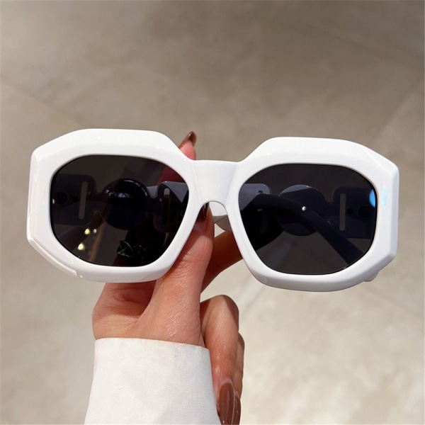 Overdimensjonerte solbriller for menn og kvinner Solbriller SVART-SORT Black-Black Grey
