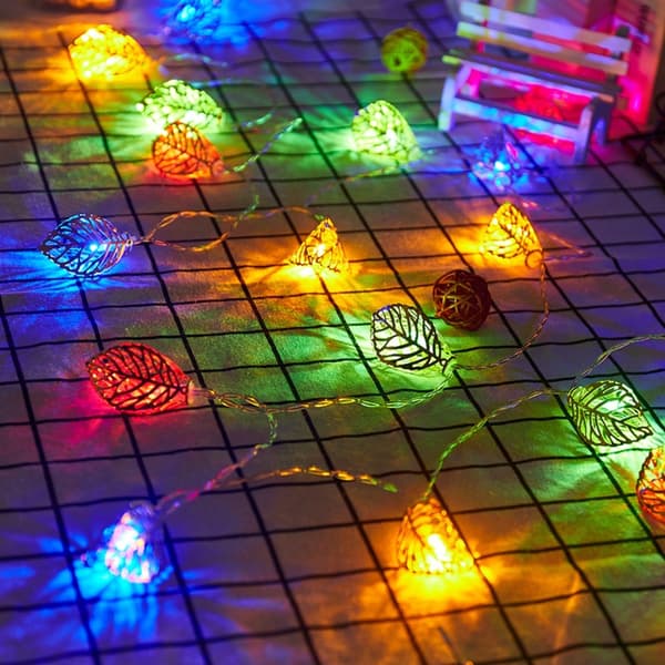 LED-lysstreng Gold Leaf String Light VARM HVIT VARM HVIT Warm White