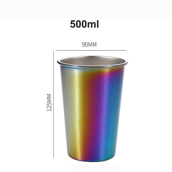 350/500 ml ølkopper 304 rustfritt stål SØLV 350 ml silver 350ml