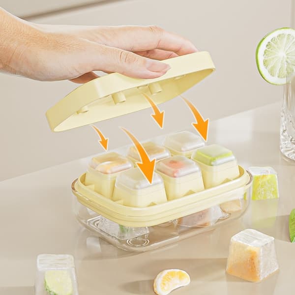 Ice Cube Square Tray Mold Iso Ice Tray Mold VIHREÄ Green
