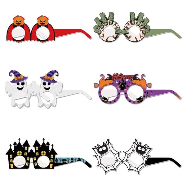 12 kpl Halloween-lasit 3D-paperilasit Noidalasit 12Pcs