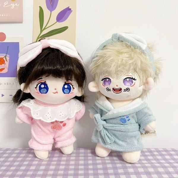 Uudet söpöt vaatteet 20cm nukkepyjamat SININEN Blue