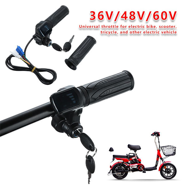 E-bike Twist Accelerator Elcykel Gasspjäll 60V（1m）