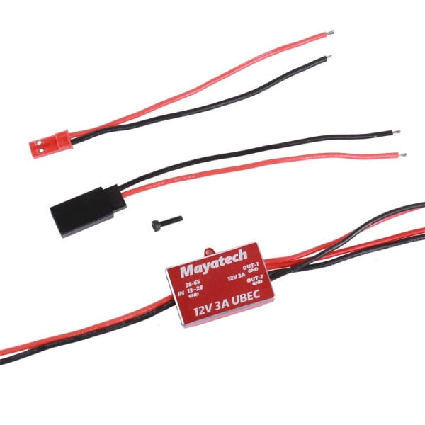 UBEC DC-omvandlare Step Down-modul RÖD UBEC 12V 3A UBEC 12V 3A Red UBEC 12V 3A-UBEC 12V 3A