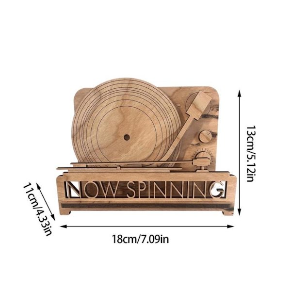 Albumställ Record Display Stand LIGHT BROWN LIGHT BROWN Light Brown