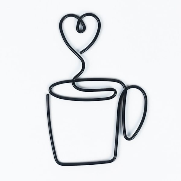 2 kpl Coffee Cup rauta seinäkoristelu Iron House Wall A