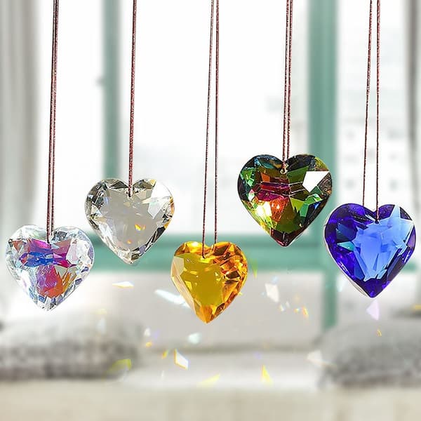Sun Catcher Crystal glänsande prydnad BLÅ Blue