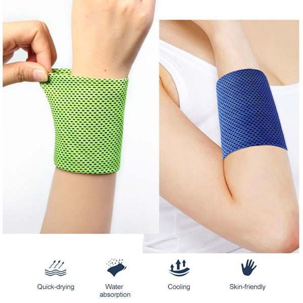 Wrist Wraps Ice Cooling Armband SVART S Black S